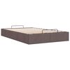 vidaXL Estrutura de cama otomana sem colch&atilde;o 120x190cm castanho escuro