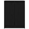 vidaXL Aparador 57x34x76 cm derivados de madeira carvalho preto