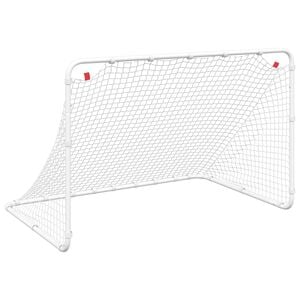 vidaXL Gol de Futebol Branco 122x81x81 cm A&ccedil;o