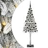 vidaXL &Aacute;rvore de Natal com 300 LEDs com suporte Branco 210 cm PE e A&ccedil;o
