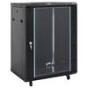 vidaXL Armário bastidor 15U 19" IP20 60x45x86 cm preto