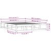 vidaXL Estrutura de cama king 150x200 cm madeira maci&ccedil;a branco