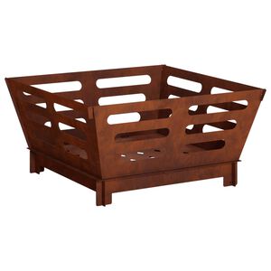 vidaXL Fire Pit Ferro Enferrujado 40 x 40 x 20 cm A&ccedil;o Corten