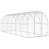 vidaXL Galinheiro Prateado 600 x 200 x 200 cm A&ccedil;o Galvanizado