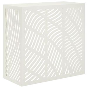 vidaXL Capa de Ar Condicionado Branco 110 x 50 x 105 cm A&ccedil;o