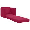 vidaXL Sof&aacute;-Cama 60cm Vinho Vermelho Veludo