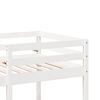 vidaXL Cama alta c/ secretária/cadeiras 90x200 cm pinho maciço branco