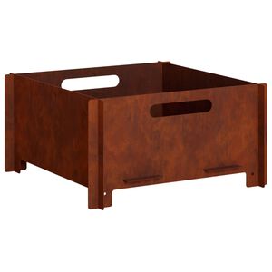 vidaXL Fire Pit Ferro Enferrujado 40 x 40 x 20 cm A&ccedil;o Corten
