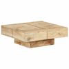 vidaXL Mesa de centro 80x80x28 cm madeira de mangueira maci&ccedil;a