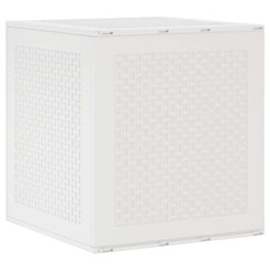 vidaXL Caixa de Armazenamento Branco 55 x 53 x 57 cm Polipropileno