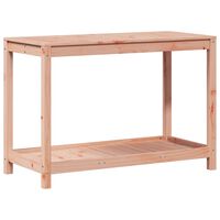 vidaXL Mesa de jardinagem com prateleira madeira de douglas maciça
