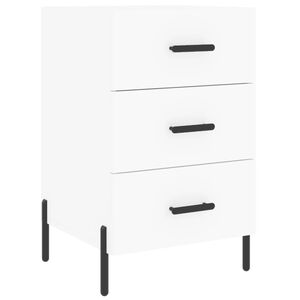 vidaXL Mesa de cabeceira 40x40x66 cm derivados de madeira branco