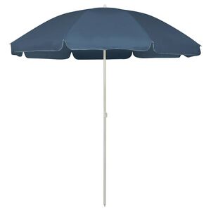 vidaXL Guarda-sol de praia 240 cm azul