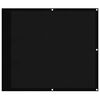 vidaXL Tela de varanda 90x700 cm 100% poli&eacute;ster oxford preto