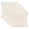 vidaXL Capa almofada 6 unid. HOUTEN Branco 40 x 40 cm