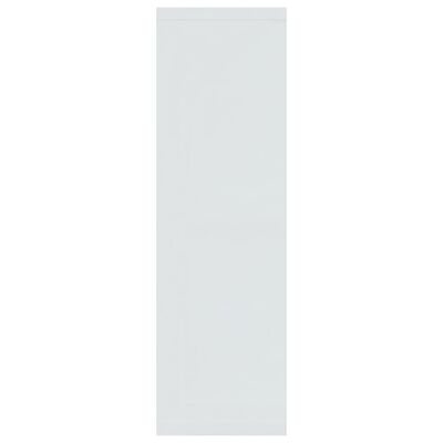 vidaXL Prateleira de parede 85x16x52,5 cm madeira branco brilhante