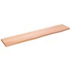 vidaXL Prateleira de parede 100x20x2cm carvalho tratado castanho-claro