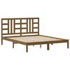 vidaXL Estrutura de cama 160x200 cm madeira maci&ccedil;a castanho mel
