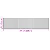 vidaXL Tapete retangular 70x300 cm bambu castanho