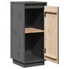 vidaXL Aparadores 2 pcs 31,5x34x75 cm madeira de pinho maci&ccedil;a cinza