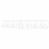 vidaXL Canil de exterior 8x16x2 m a&ccedil;o galvanizado prateado