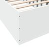 vidaXL Estrutura de cama 75x190 cm derivados de madeira branco