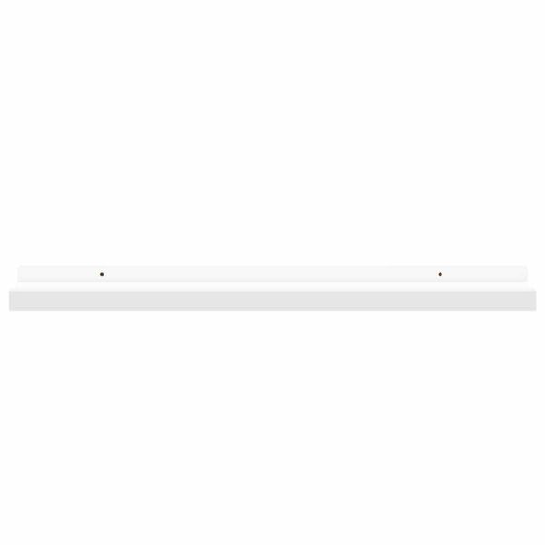 vidaXL Unidade de prateleiras com rebordo 2 pcs 60x9x3 cm MDF branco
