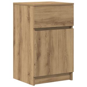 vidaXL Mesa cabeceira 39x35x65 cm derivados madeira carvalho artisiano
