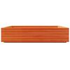 vidaXL Vaso/floreira jardim 110x110x26,5 cm pinho maci&ccedil;o castanho-mel
