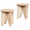 vidaXL Mesa de centro 2 unid. Natural 41,5 x 41,5 x 44 cm