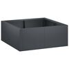 vidaXL Muro de Conten&ccedil;&atilde;o 4 unid. 100 x 100 x 40 cm A&ccedil;o Antracite