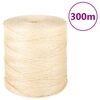 vidaXL Corda 100% sisal 2 mm 300 m