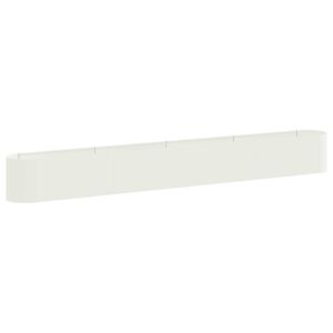 vidaXL Cama de Jardim Elevada Branco 360 x 40 x 40 cm