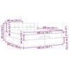 vidaXL Estrutura de cama otomana com colch&atilde;o 200x200 cm tecido preto