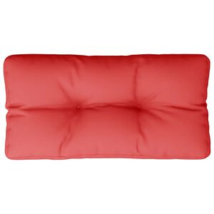 vidaXL Almofad&atilde;o para sof&aacute; de paletes 80x40x12 cm tecido vermelho