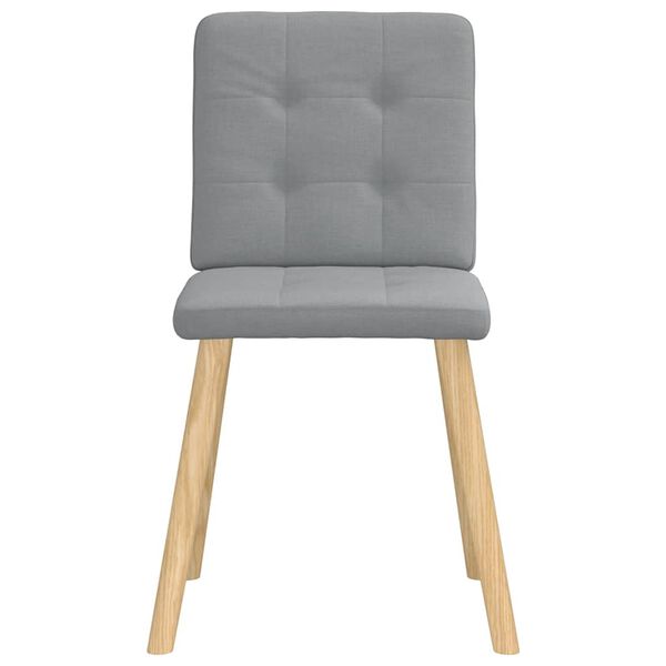 vidaXL Cadeiras de jantar 6 pcs tecido cinzento-claro