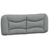 vidaXL Almofad&atilde;o de cabeceira Hvar 137 cm tecido cinzento-claro
