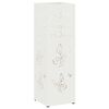 vidaXL Suporte para Guarda-chuva de chuva Branco 15,5 x 15,5 x 49 cm