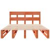 vidaXL Cama sem colch&atilde;o 120x190 cm madeira pinho maci&ccedil;a castanho-mel