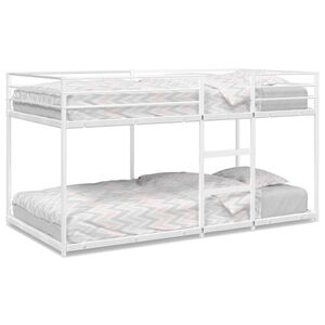 vidaXL Beliche sem colch&atilde;o 75x190 cm a&ccedil;o branco