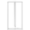 vidaXL P&eacute;s de mesa de bar em forma de T, 2 pe&ccedil;as, branco, 60x35x(110-111) cm, a&ccedil;o