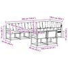 vidaXL Conjunto de Sof&aacute;s para Exterior 8 pcs Natural e Bege