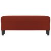 vidaXL Banco 100x35x41 cm couro artificial vermelho tinto