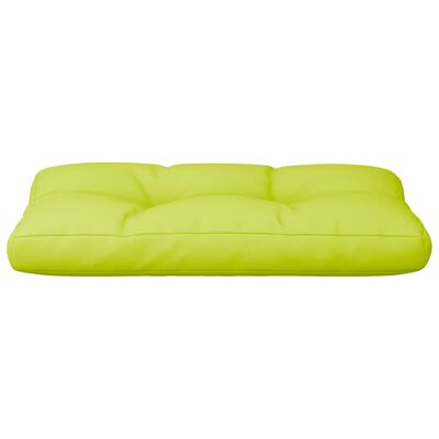 vidaXL Almofadão p/ sofá de paletes 70x40x12 cm tecido verde brilhante