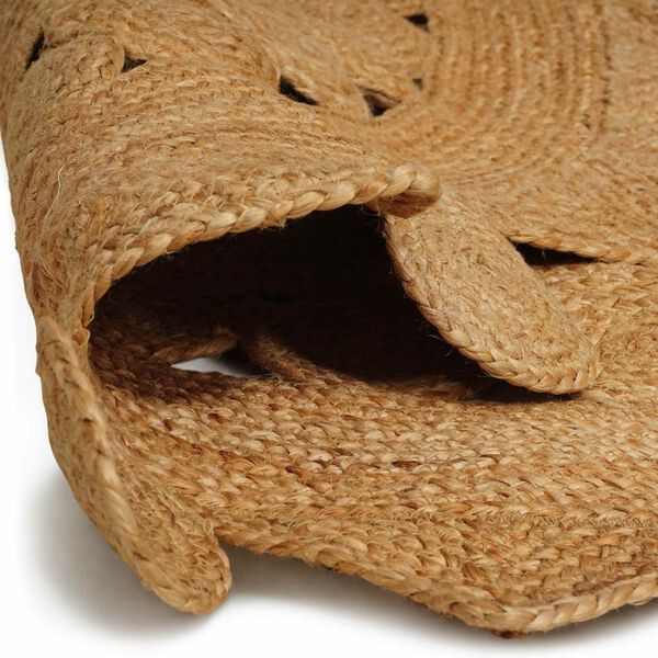 vidaXL Tapete Castanho &Oslash; 240 cm Juta