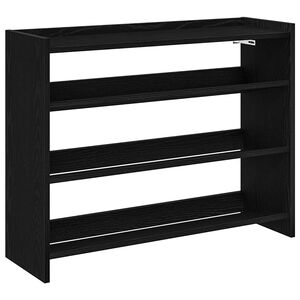 vidaXL Sapateira 80x25x62 cm derivados de madeira preto