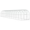 vidaXL Galinheiro Prateado 1200 x 200 x 200 cm A&ccedil;o Galvanizado