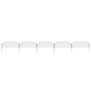 vidaXL Conj. pain&eacute;is de veda&ccedil;&atilde;o arqueados p/ jardim 77,3x26 cm verde
