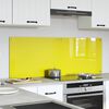 vidaXL Painel de cozinha 2 pcs Amarelo 70 x 50 cm vidro temperado