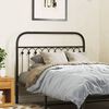 vidaXL Cabeceira de cama 107 cm metal preto